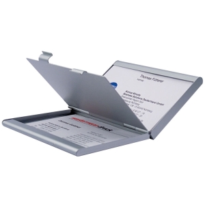 Podw�jne etui na wizyt�wki, aluminium