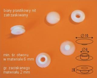 Bia�e Nity na Zatrzask Symbol: N10/2W