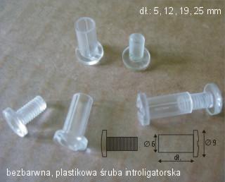 Bezbarwna Plastikowa �ruba Symbol: 35T