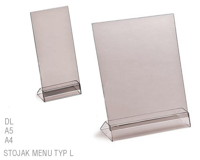 stojak na menu jednostronny L100, L150, L210