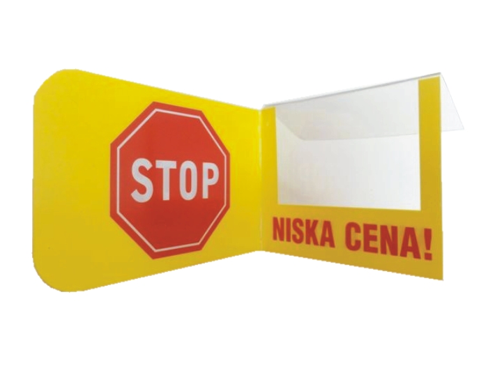 Stopery Reklamowe Os�onki Cenowe do Listew Rega�owych